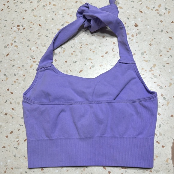 Halter neck long line sports bra M - Picture 3 of 3